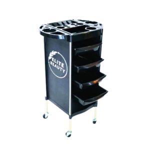 Elite Beauty Salon Trolley Black